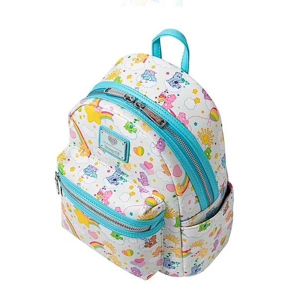 Loungefly Care Bears 40th Anniversary Backpack White Blue